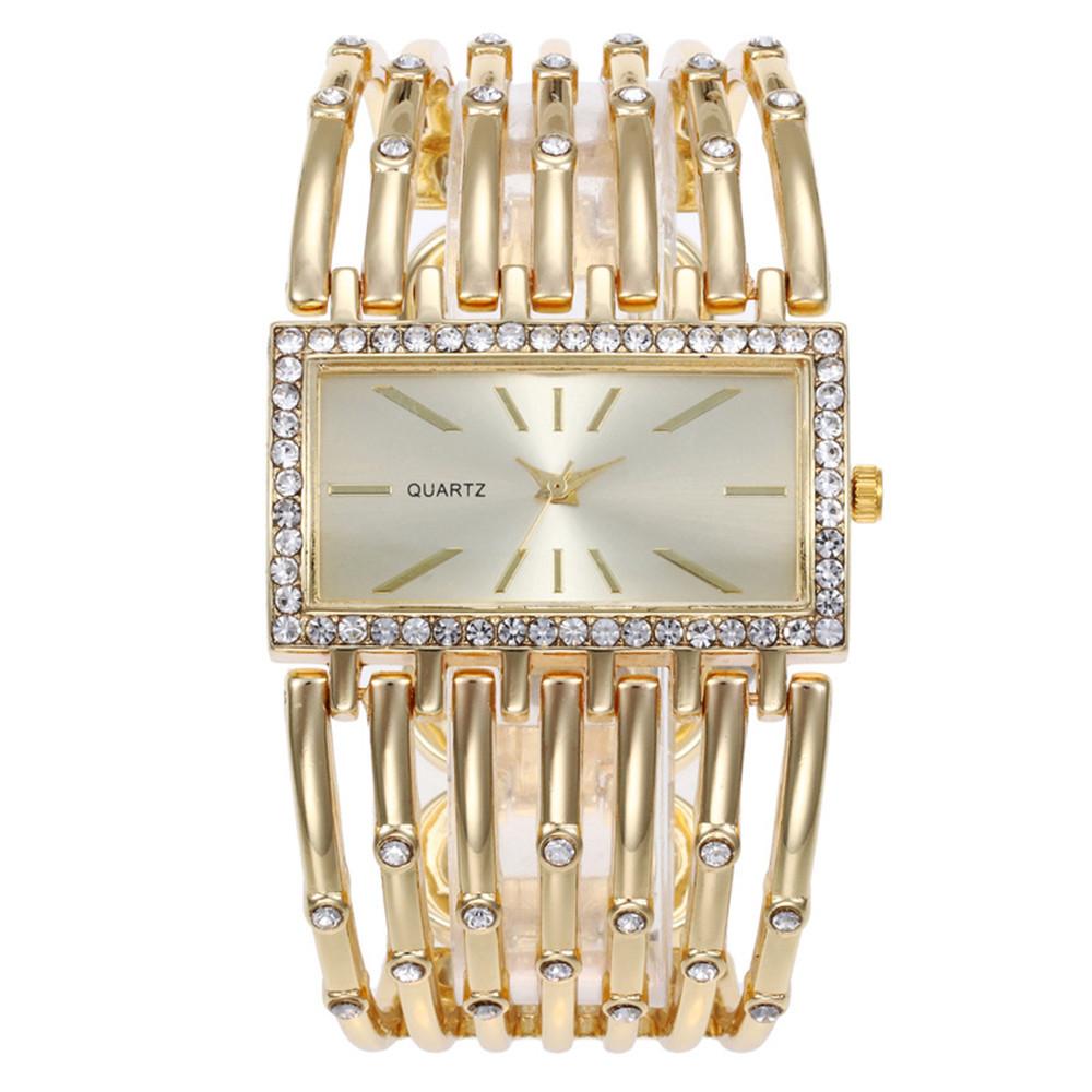 Women's Quartz Watches Stainless Steel Bracelet Hollow Clock Wristwatch