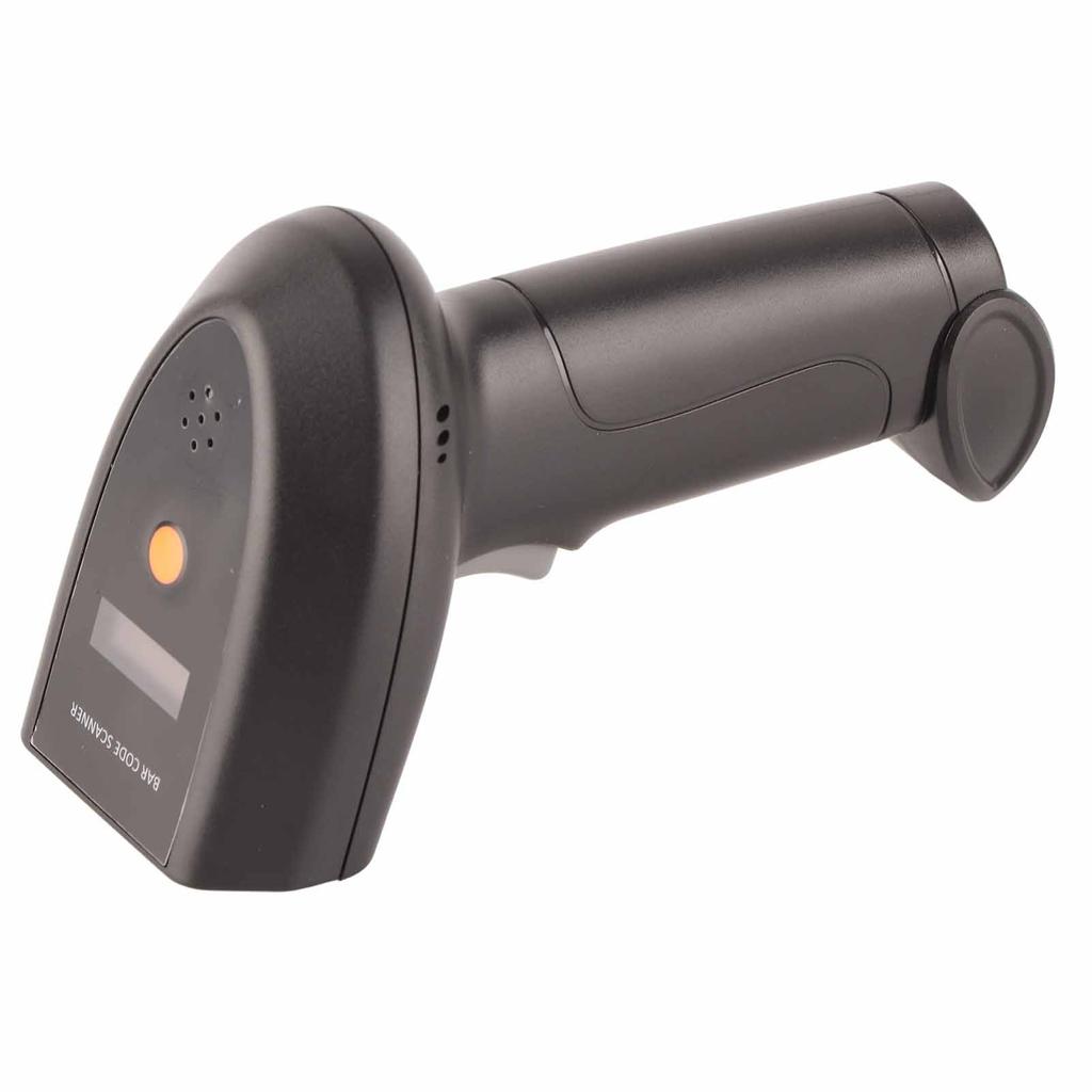 Wireless Barcode Scanner 2.4GHz OLED Display Voice Prompt 20000 Data Capacity USB Barcode Scanner