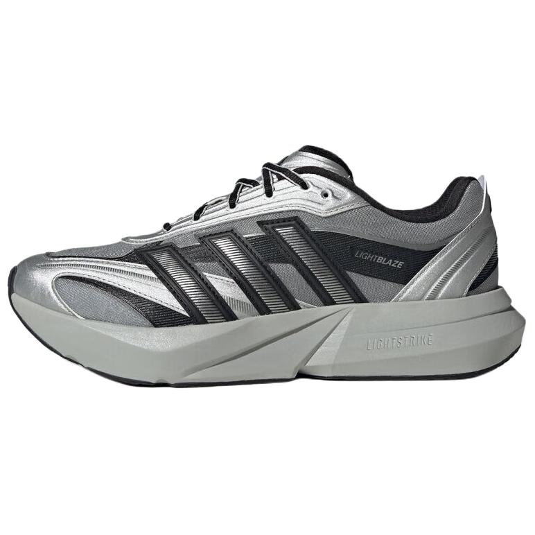 Adidas Lightblaze Glow Comfortable Durable Running Shoes Men Shoes Gray Silver Black HQ7451 40