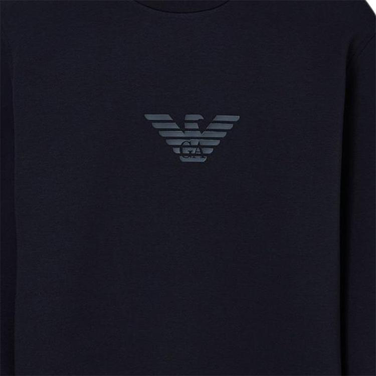 Emporio Armani Round Neck Letter Print Long Sleeve Sweatshirt Men sweatshirt EM004541-AF10013-MB561