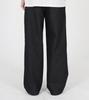Beoteunseoul Curved Wide Denim Elastic Waist Pants [Black]