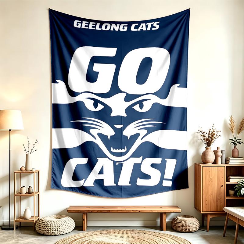 Geelong Sc (14) Tapiserie Vhodná Pro Dekoraci Domů Kolejí A Ložnic Měkká Na Dotek A Perfektní Dárek Pro Přátele A Rodinu