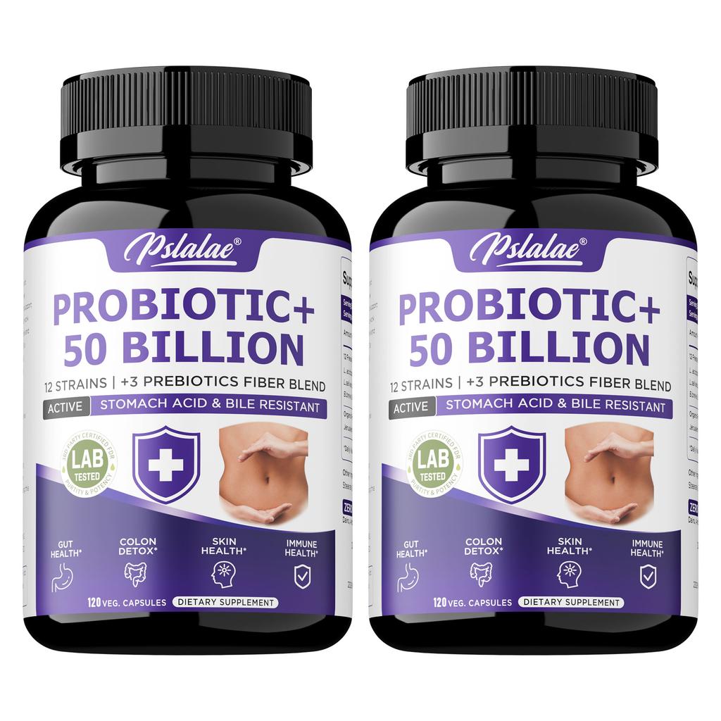 Capsule probiotiche con estratti di enzimi digestivi; supporta la digestione; adatto per uomini e donne.