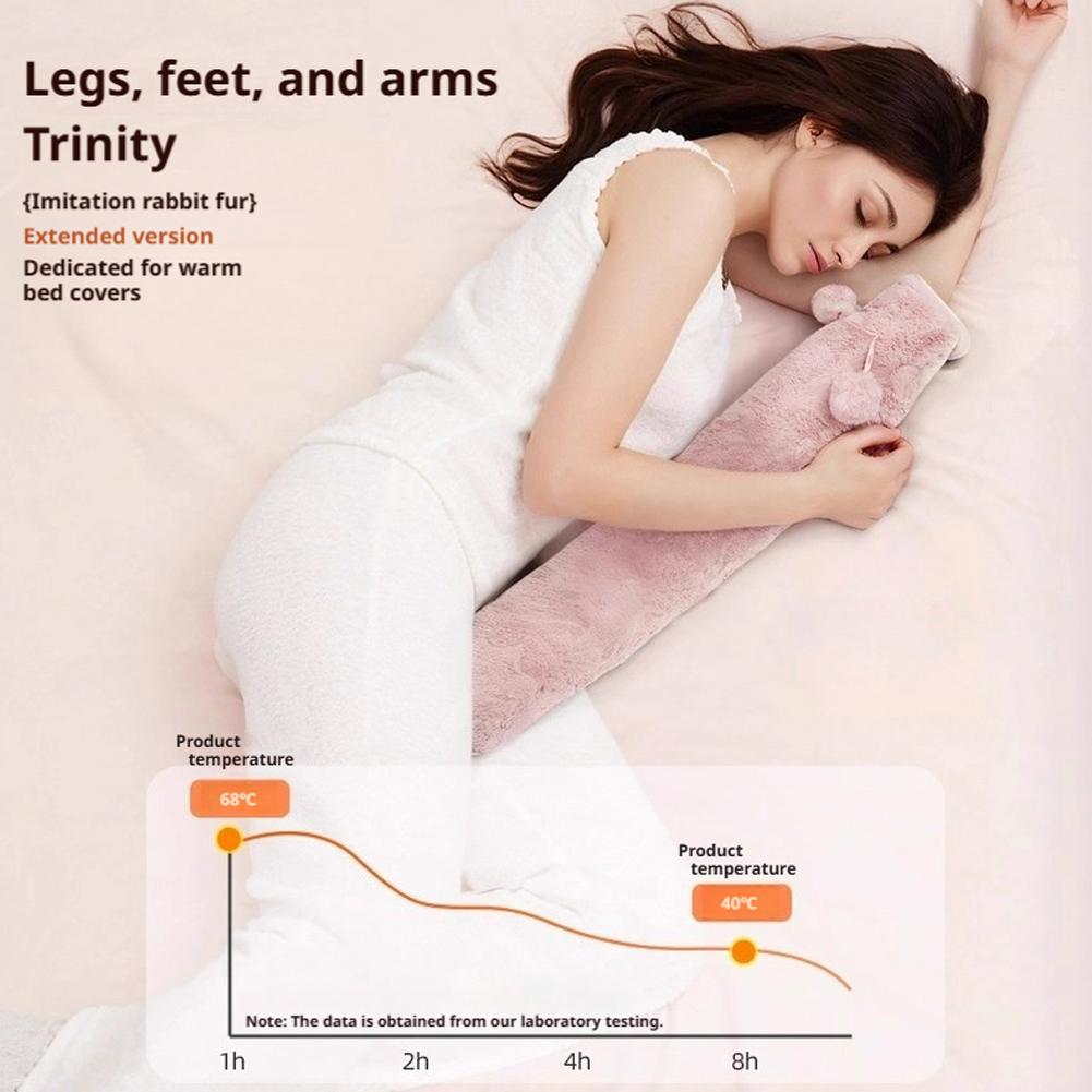 Oversized Extra Long Thickened Hot Water Bottle - Leak-proof Water Filling Bed Large Capacity Winter Bed Heater For Cold Nights