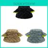 With Ears Fisherman Hatcartoon Winter Warm Bucket Cap Outdoor Sun Protection