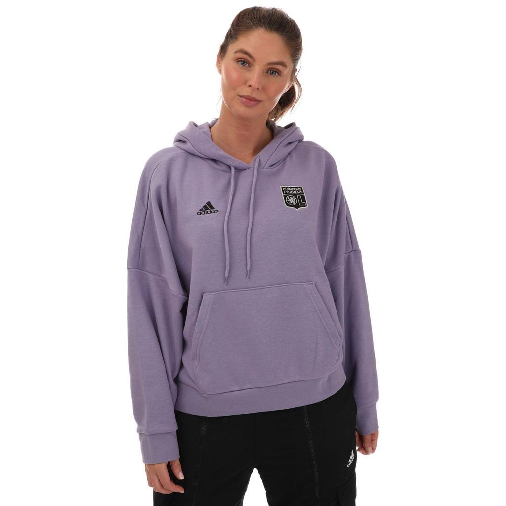 Adidas Womens/Ladies Olymipique Lyonnais Hoodie