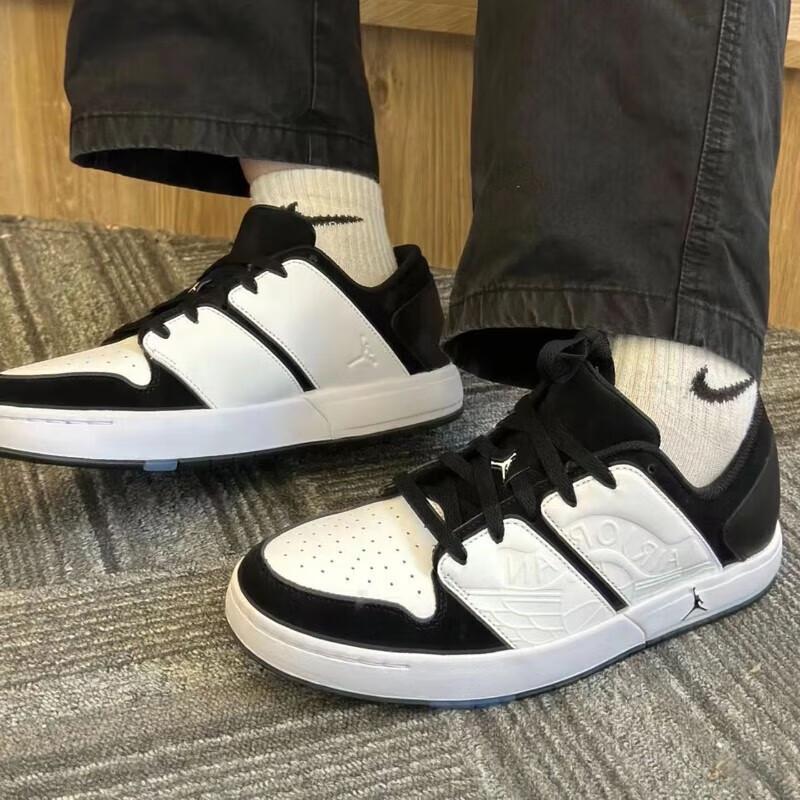 New Jordan NU Retro 1 Low White Black GS FB4412-100