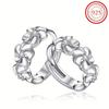 925 Zilver Prachtig Camellia Patroon Oorbellen Hanger Schattig Elegant Delicaat Cadeau Voor Vrouwen Meisjes Dagelijks Casual