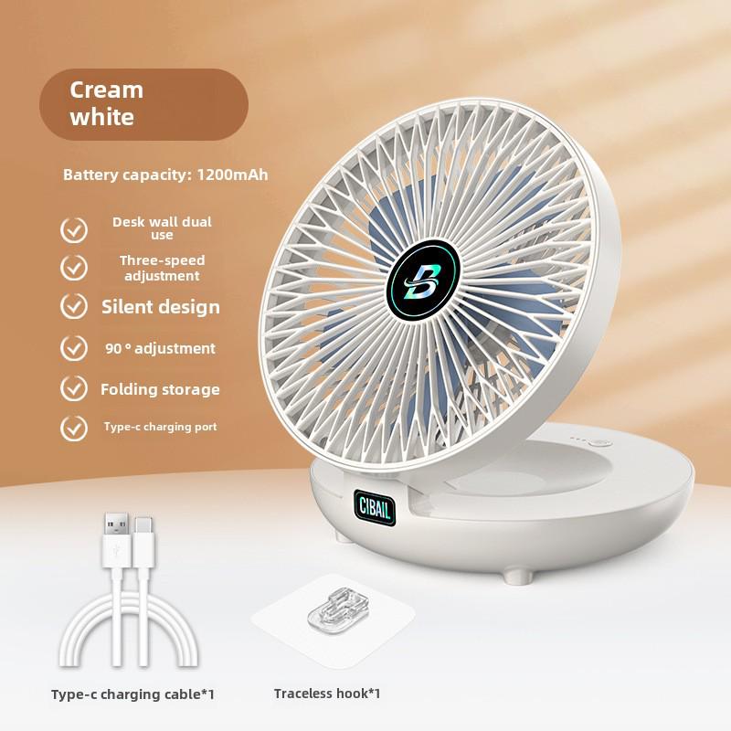 Dual-Purpose Electric Fan: Convection Circulation, Indoor/Outdoor, Rechargeable Floor & Desktop Fan