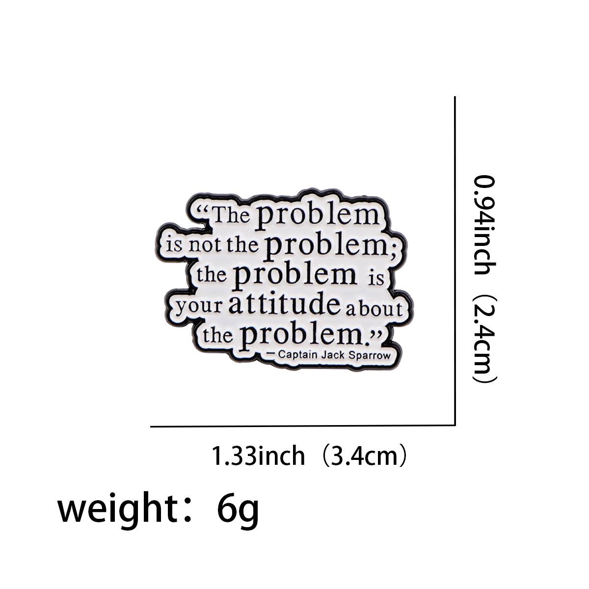 Creative English Text Metal Badge Brooch - Unique European American Style Accessory