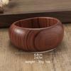 Square Wood Grain Bangle Geometric Burlywood Hand Ring Simple Wooden Bracelet  Daily