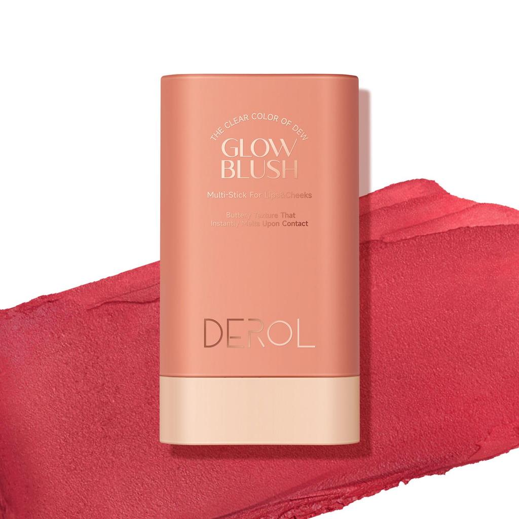 Multifunctional Blush Stick Large Capacity Face Eye Lip Natural Nude Makeup Trim & Brighten Solid Blush Stick Blush Cream Women Makeup