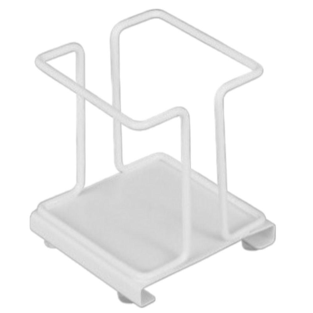 

Metal Paper Cup Holder Household Coffee Station Organizer Durable Tea Bags Storage Rack Bathroom Style2 White
