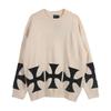 E@RD 2025 Autumn/Winter Melancholy 2nd Gen Cross Pattern Unisex Sweater