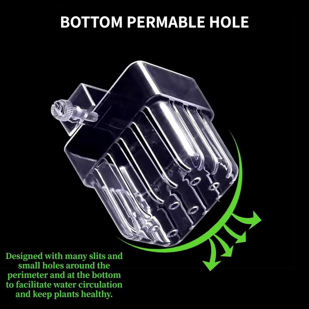 1PC Hydroponic Planting Cup Household Water Grass Planting Cup Wall Mounted High Transparent Fish Tank Landscape Decoration