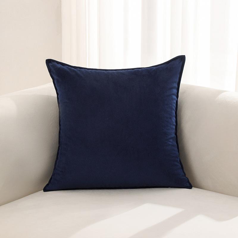 New Solid Color Dutch Velvet Edged Pillowcase Color Combination Sofa Cushion Pillowcase