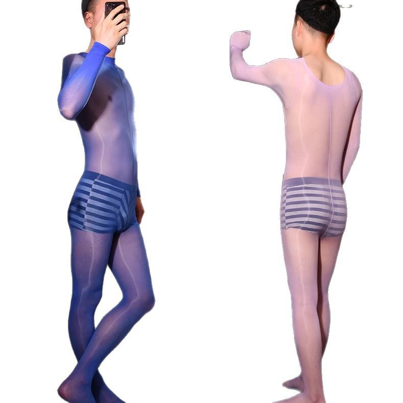 Large Size Oily Tights Horse Oil Socks Full Body Sexy Seamless Jj Set Men'S Stockings