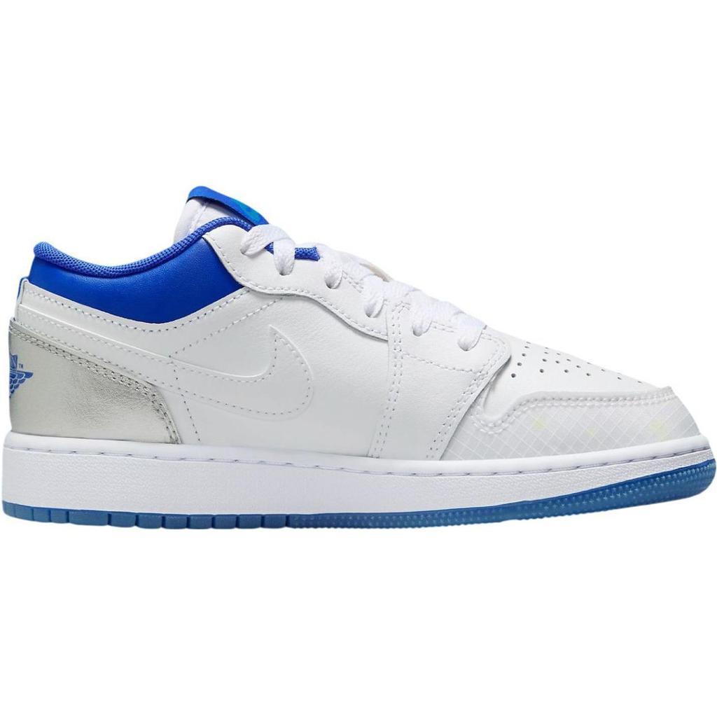 Jordan 1 Low The Sky Is Not The Limit (GS) Kids Sneakers White Varsity-Blue Neon-Green HJ9955-100