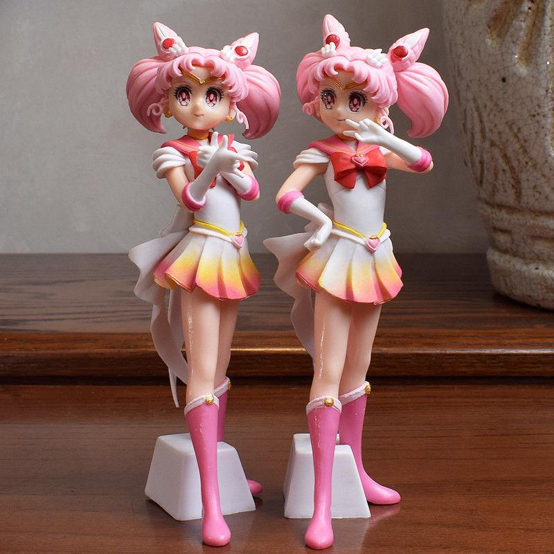 Sailor Moon Anime Figure Set 23cm Meiou Setsuna Kaiou Michiru Haruka Tomoe Hotaru Glitter & Glamours Action Figurine Toy Gift