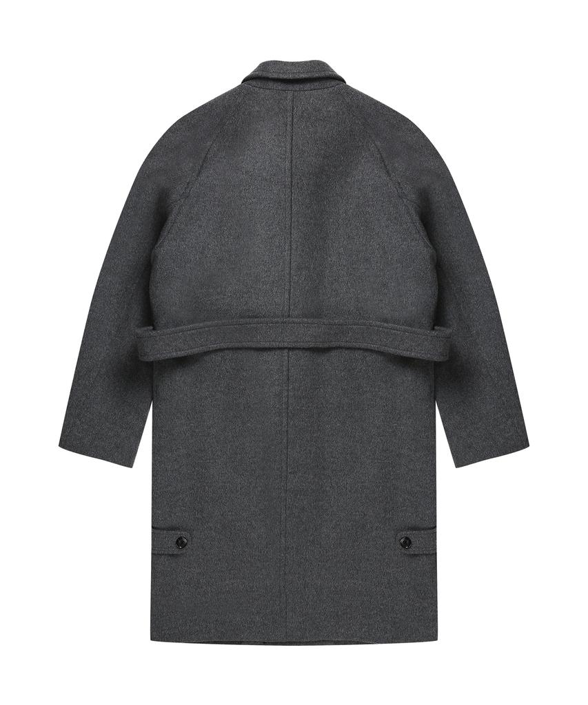 Solew Balmacaan Coat_Grey