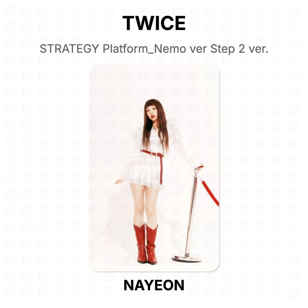 TWICE STRATEGY Platform_Nemo ver Step 2 ver. Official Photocard