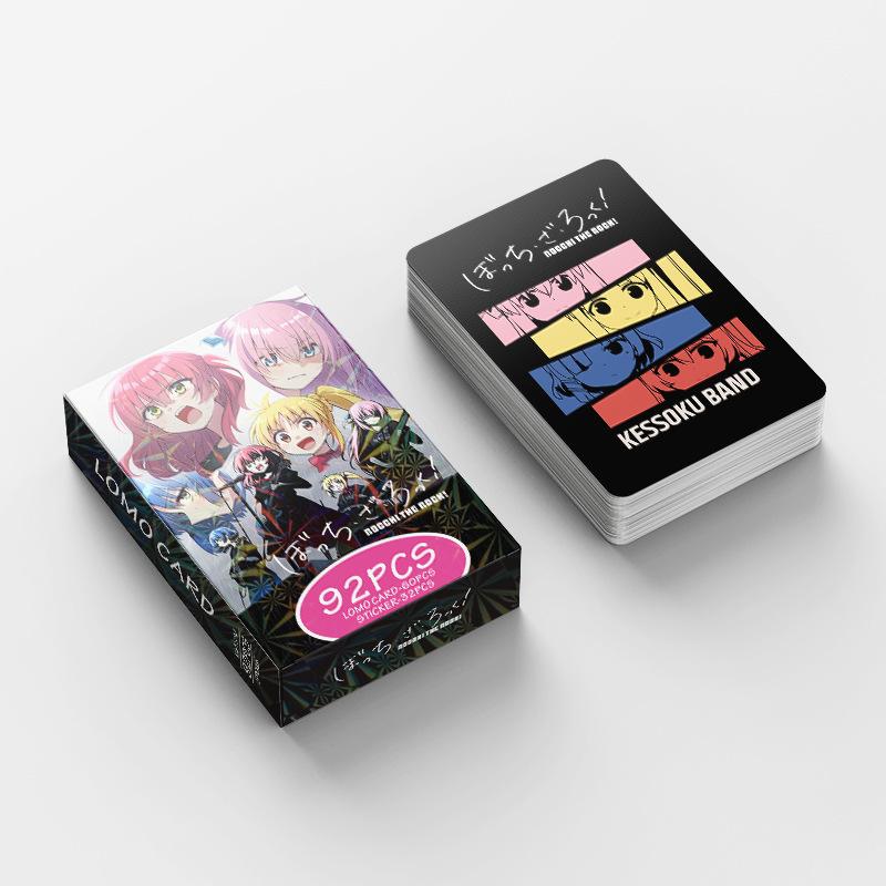 92 szt./zestaw Anime Bocchi The Rock Kartki ze Zdjęciami Karta LOMO Fotokarta dla Fanów Kolekcja Prezent
