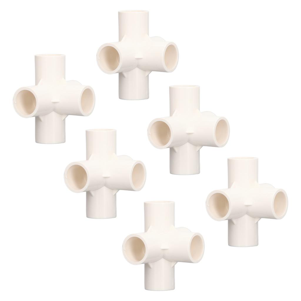 10 Pcs 5 Way Pipe Connector 25mm PVC Elbow Pipe Fitting for Furniture Greenhouse Tent