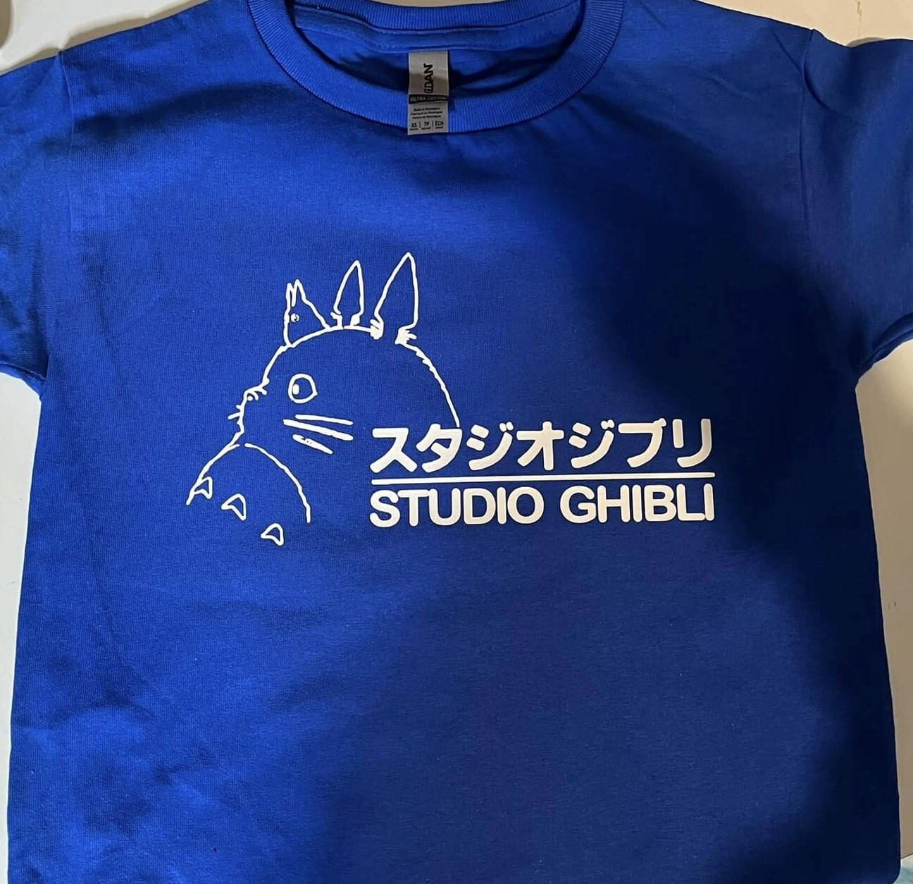 Малыш Studio Ghibli Мой сосед Тоторо Синяя футболка аниме 4T S