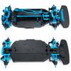 1/10 Tamiya TT02 Chassis Frame Metal&Plastic  Frame Kit for TT02 with Wheels Shock Absorbers RC Drift Car Upgrade Parts