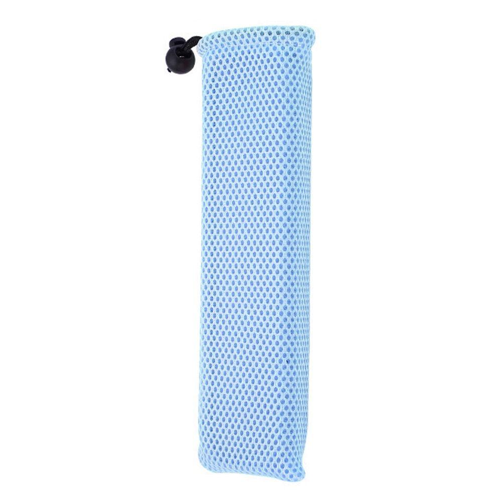 

Portable Multi Purpose Nylon Tableware Storage Bag Mesh Drawstring Bag Tableware Pouch Storage Bag синий