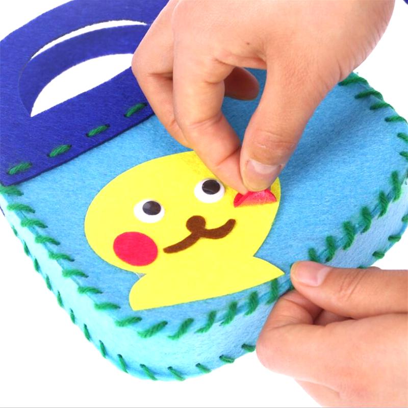 8 Pcs Kids Sewing Kit Diy Felt Sewing Kits Preschool Educational Toys Craft Felt With Safety Needle For Boys Girls Beginners