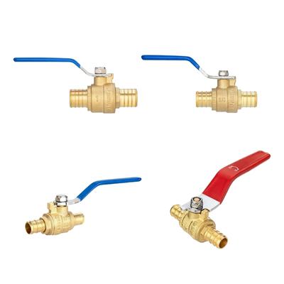 Válvulas de Bola PEX B de Cobre Resistentes a la Corrosión Conector de Manguera Válvulas de Bola de Cierre Para Sistemas de Fontanería Accesorios a Prueba de Fugas