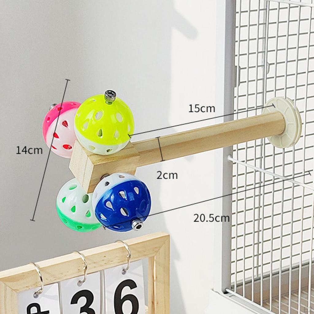 Bird Perch Parakeet Toy Wood Playing Climb Parrot Supplies Pet Birds Standing Chewing for