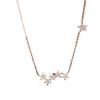 Gold-Plated S925 Sterling Silver Star Pendant Necklace - Light Luxury Korean Style for Women