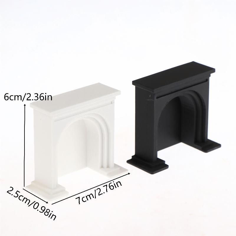 1/12 Dollhouse Mini Fireplace Model Dollhouse Christmas Scene Furniture Decoration Accessories Children Pretend Play Toys