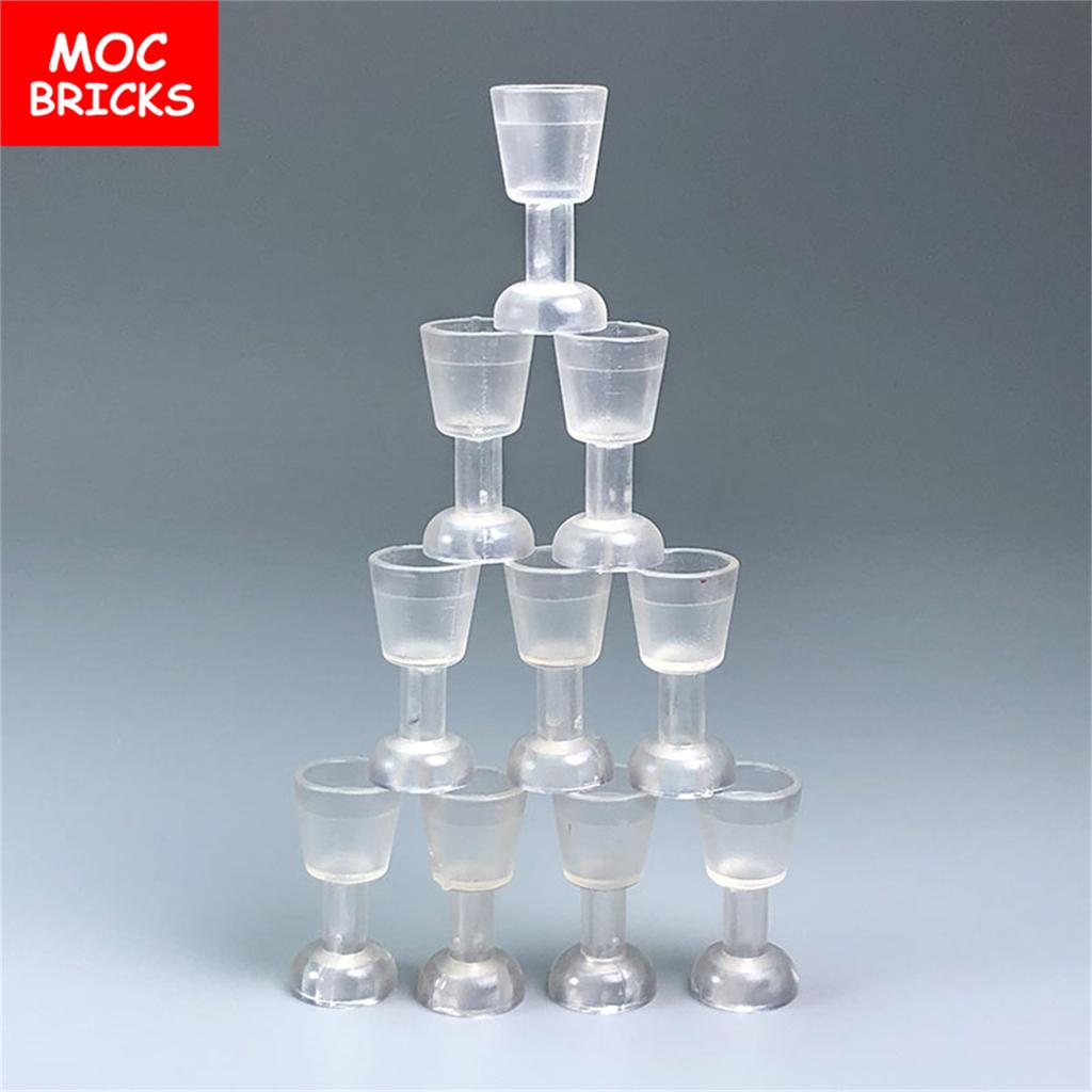 MOC Bricks DIY City Figures Parts Wine Drink Bottle Cup Building Block Mini Printed Bricks 95228 Supermarket Friends Toys