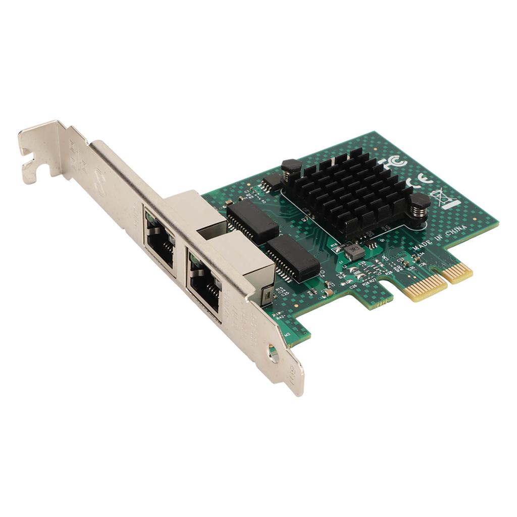 PCIE X1 Ethernet Card BCM5720 Gigabit Dual Port Copper Cable RJ45 Media Interface PCIE Network Adapter for WOL PXE VLAN