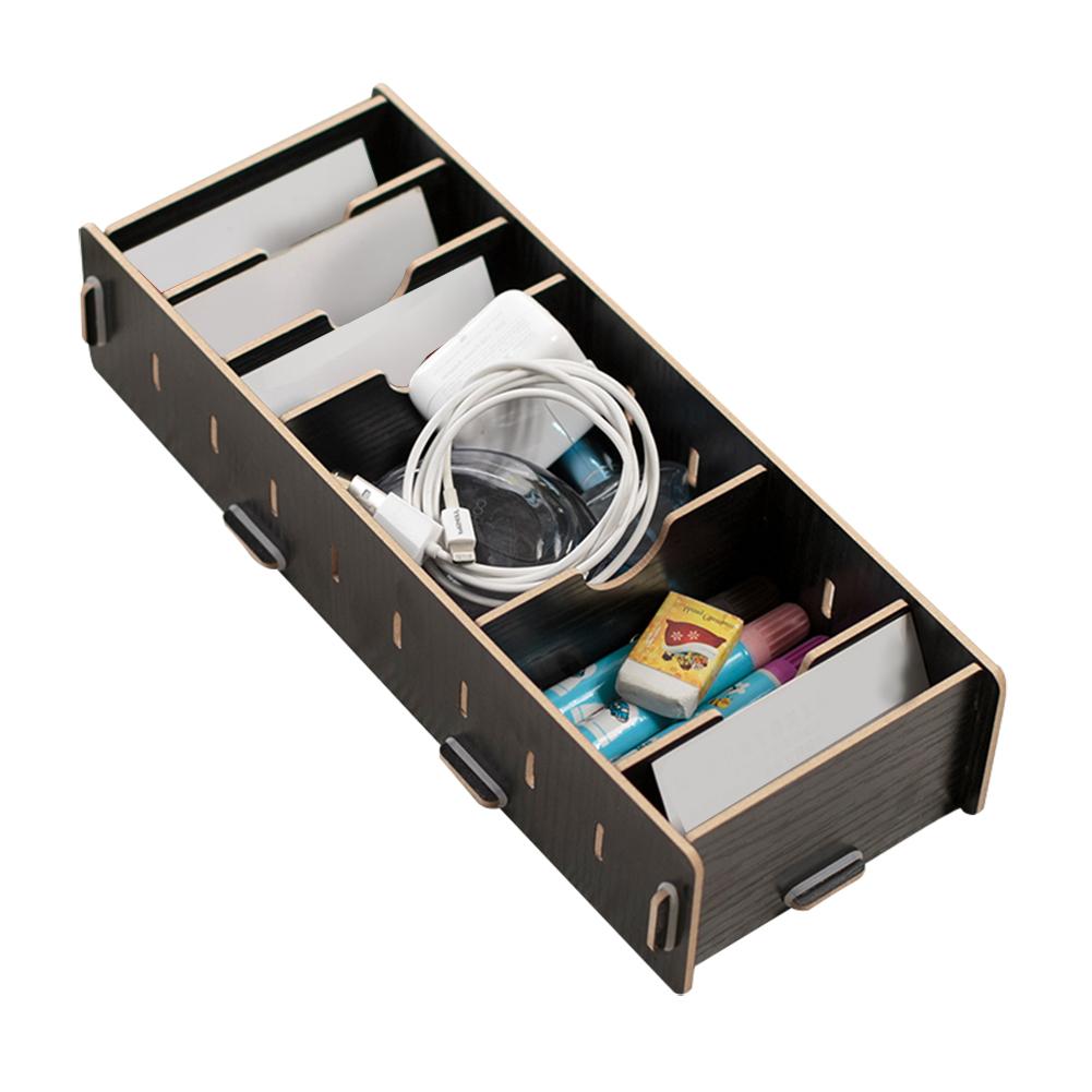 

Innovative Business Card Storage Box Office Desk Desktop Storage Box Organizer чёрный