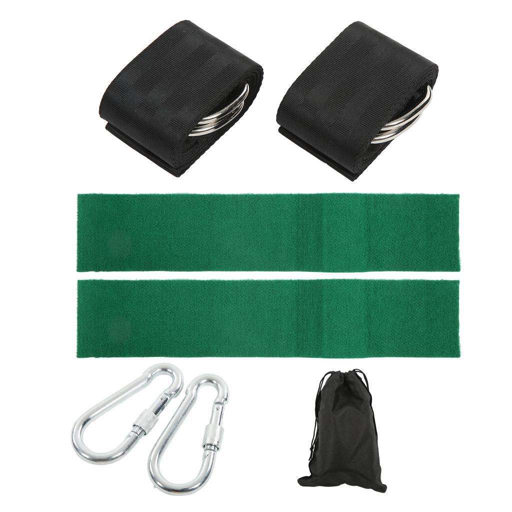 Tree Swing Hanging Kit 1000kg Bearing Carabiner Hook Strap Set for Outdoor Porch Camping