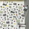 Cute Kitty Cat Embossed Nail Art & Device Stickers