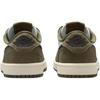 Jordan Air Jordan 1 Low top Basketball Shoes White Green Kids' HQ6996-200