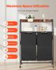 2 Tiers Laundry Sorter Tall Laundry Hamper with Wheels and Hooks 2 Section