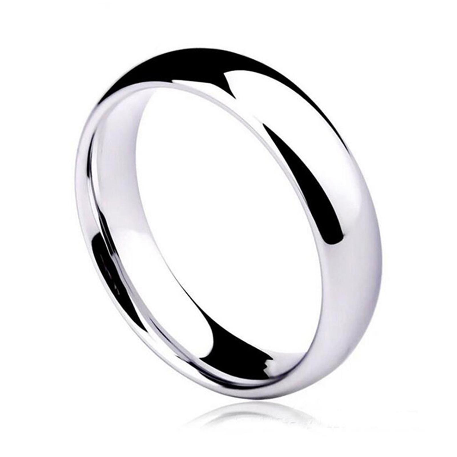 

Simple And Fashionable Stainless Steel Ring, Titanium Steel Anti Allergic Smooth Couple Ring For Men Women To Wear Jewelry