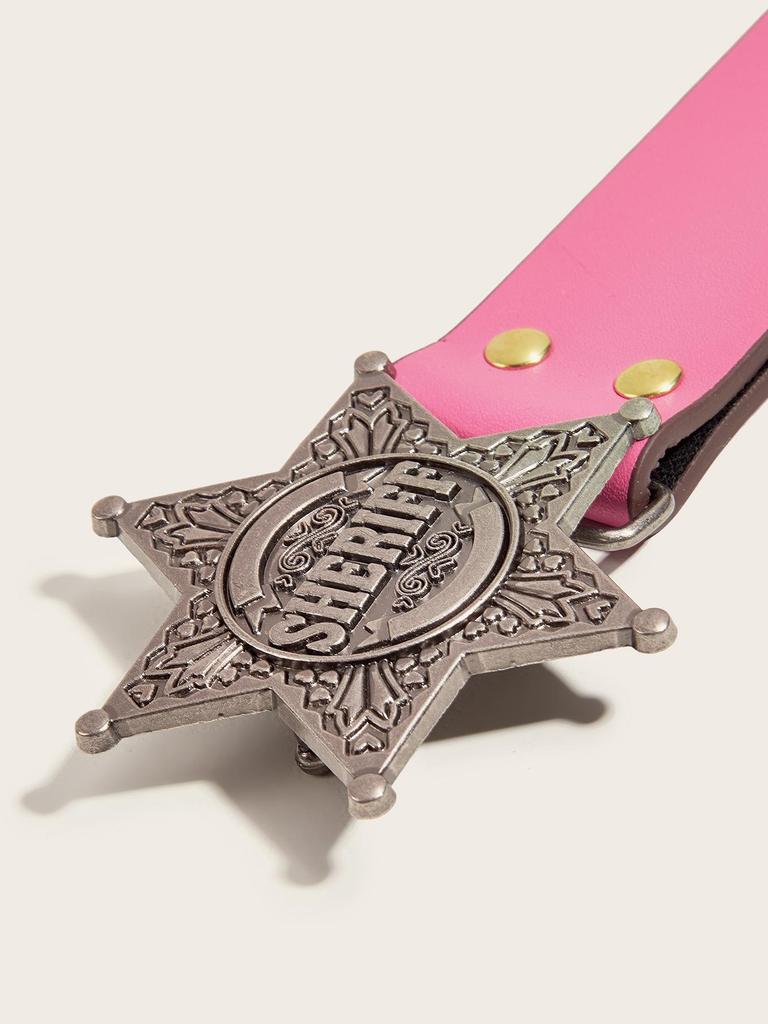 Punk Style Wide Leather Waist Belt for Women's Jeans