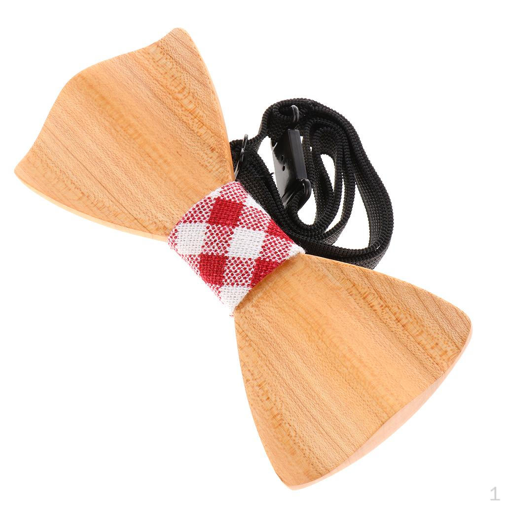 

Bow Tie Accessory Wedding Bowtie Neck Wear for Men Womens Wooden Make You Fashion And Out of The M117-047