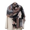 Camouflage Skin-friendly Velvet New Autumn Warm Imitation Cashmere Printed Scarf Geometric Simple Versatile Shawl