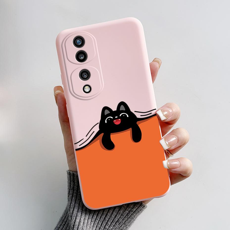 Phone Case For Huawei Honor 70 Pro Case Honor 70 Cover Cute Rabbit Panda Back Cover For Honor 70 5G 70Pro Soft Shockproof Bumper