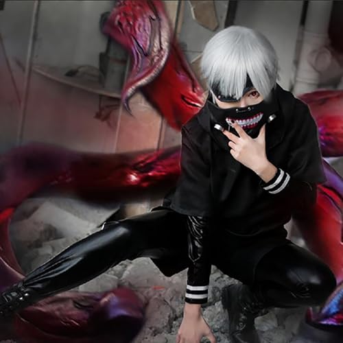 [Milky Time] Tokyo Ghoul Kaneki Ken Cosplay Wig (XL) for Halloween