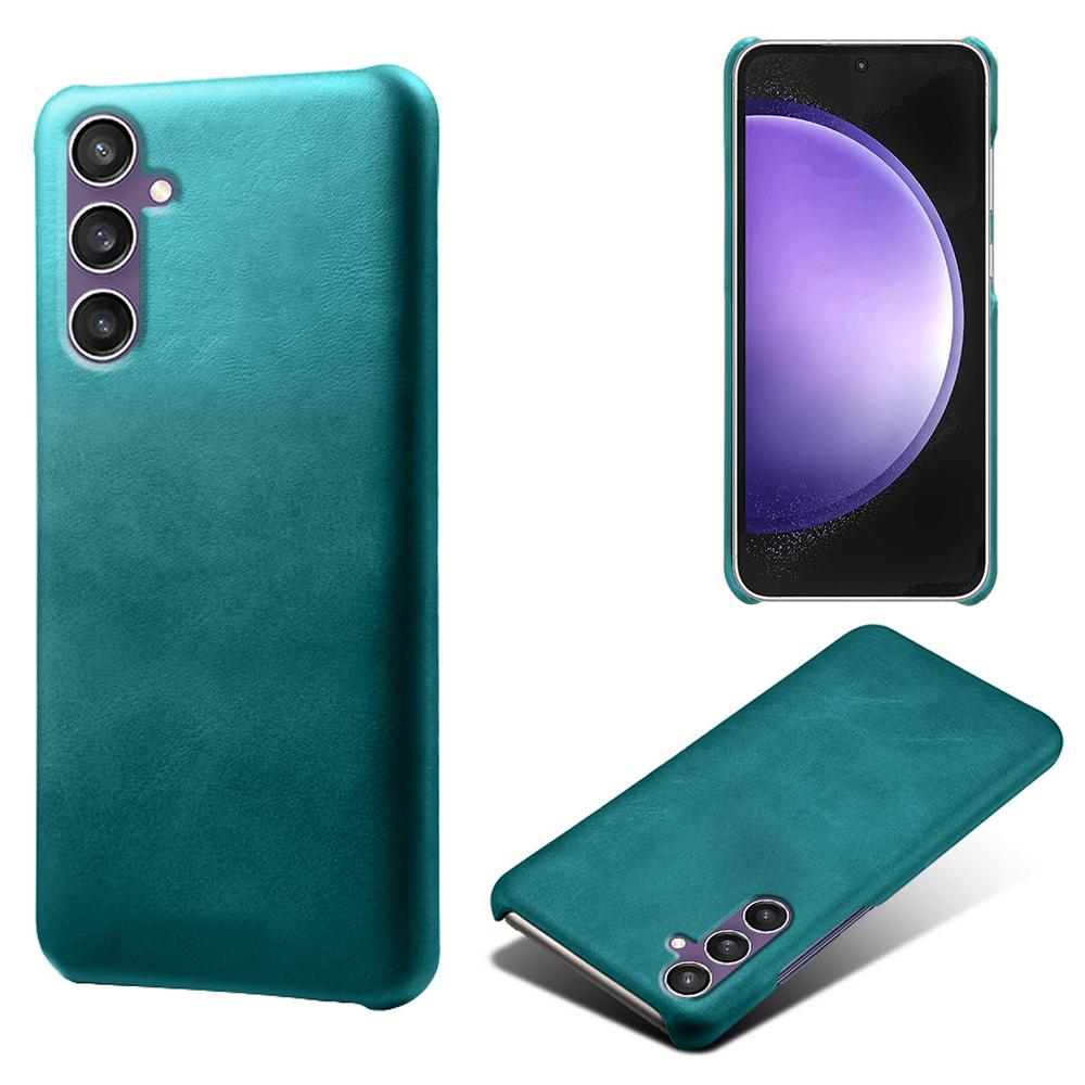 For Samsung Galaxy S23 FE Case PU Leather+PC Anti-Scratch Calf Texture Phone Cover