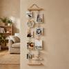 Nordic Style Hanging Photo Display Handcrafted Minimalist Wall Decoration Frame with Clips Decorative Photo Collage Frame